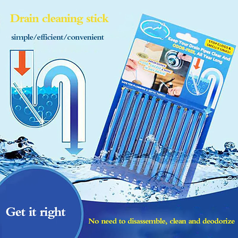 

1pcs Pipe Cleaning Stick Household Drain Cleaner Sticks For Drain Pipe Cleaning Stick Household Drain Cleaner Sticks For Drain