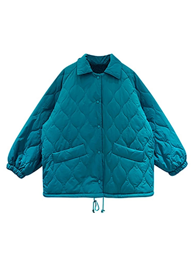 WYWMY Winter Cotton Padded Coats Women's Winter Short Vintage Bread Coat Fashion Loose Thick Warm Parkas Korean Winter Clothing