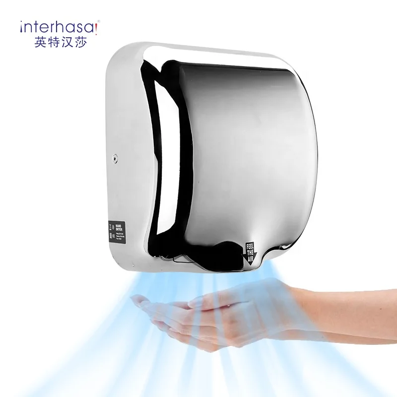 

Toilet Automatic Induction Hand Dryer Heavy Duty Jet 1800W Infrared Sensor High Speed Drying Machine Wall Dryer For Bathroom