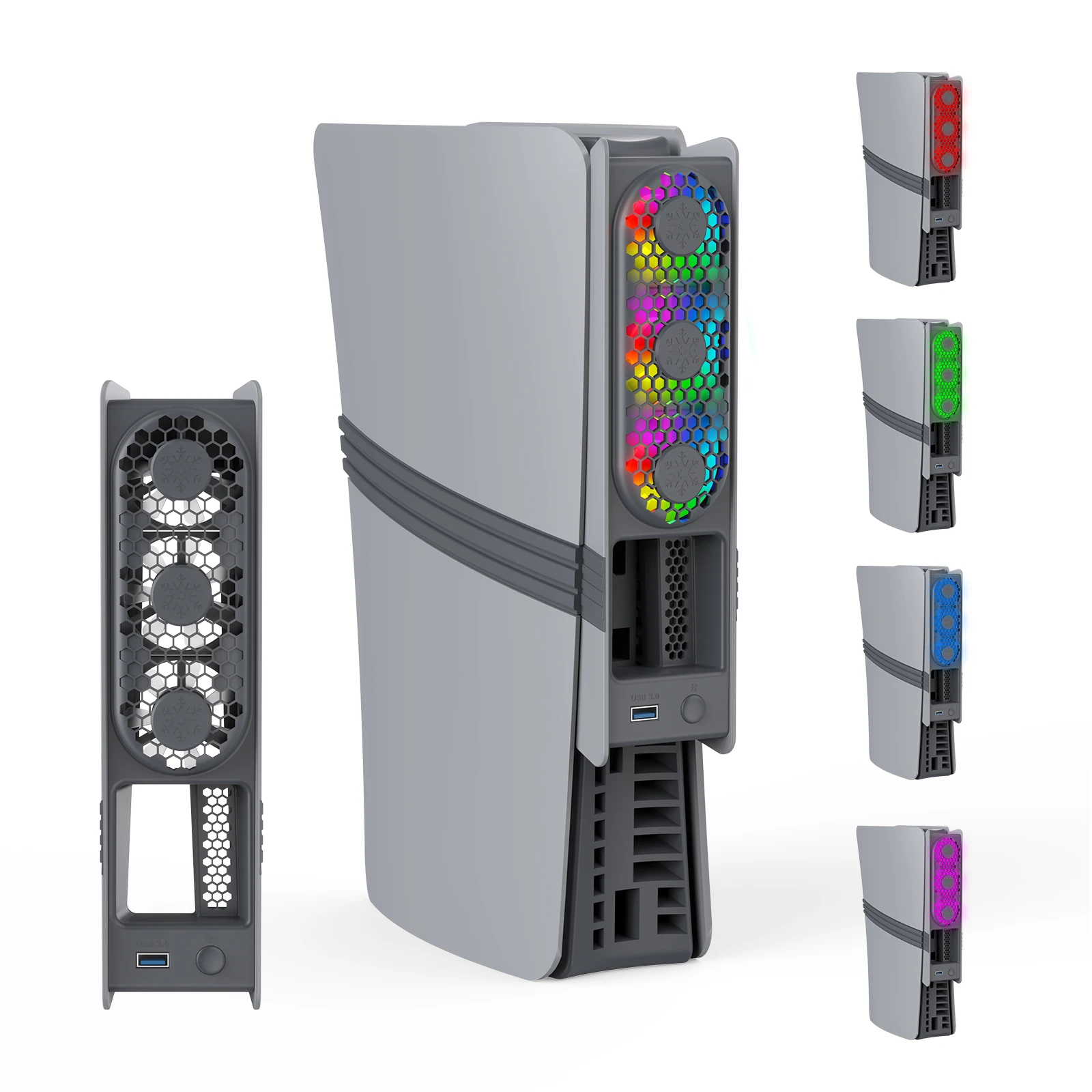 Охлаждающий вентилятор для PS5 Pro/PS5 тонкий охлаждающий внешний кулер тихий Playstation5