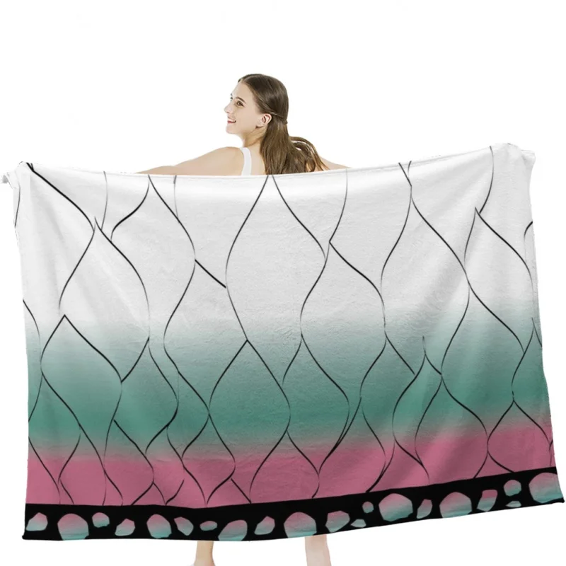 

Shinobu pattern Soft Velvet Blanket Lightweight Bed Blanket Home Decor Fleece Blanket