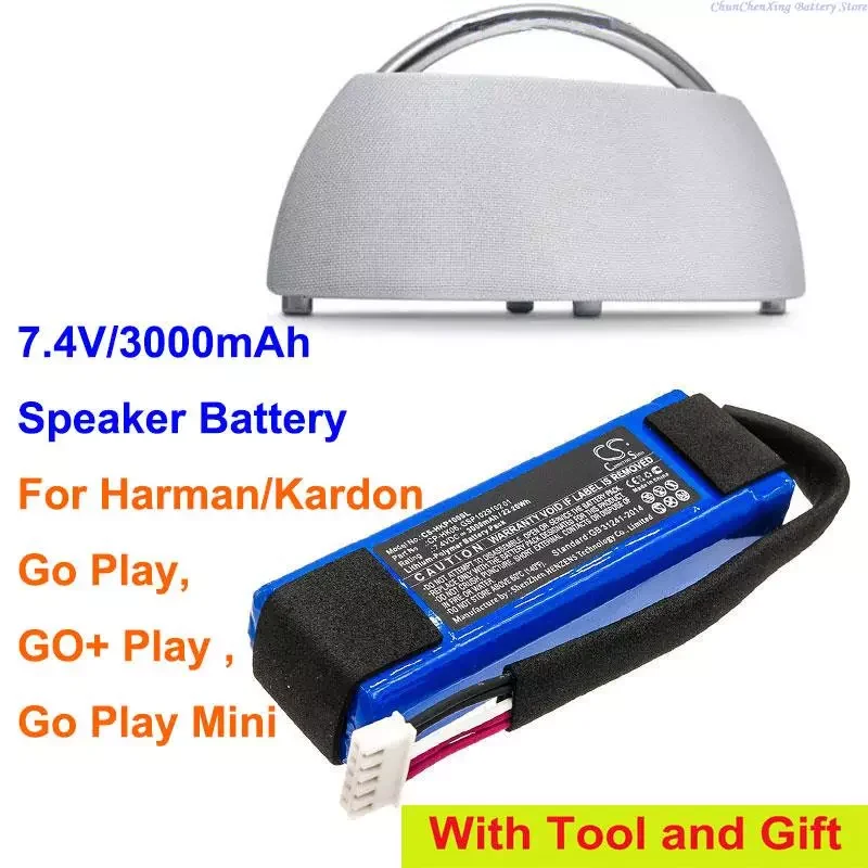 

Новый аккумулятор Cameron Sino на 3000 мА · ч, GSP1029102 01 Для Harman/Kardon Go Play, Go Play Mini