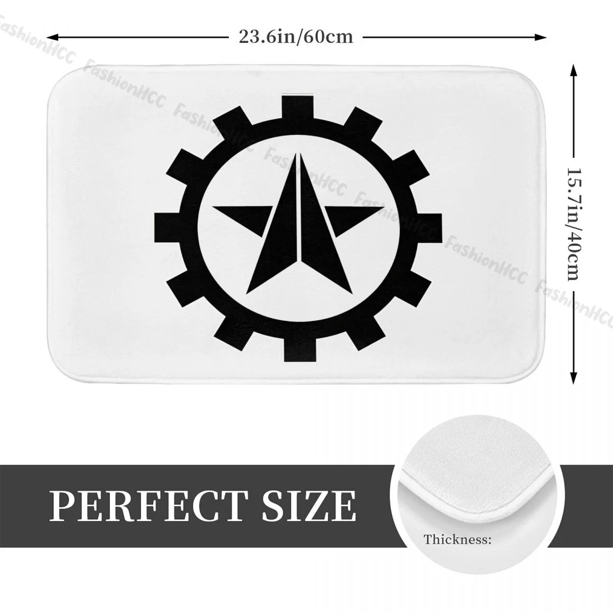 Противоскользящий фланелевый коврик для ванной игр hellдайверов