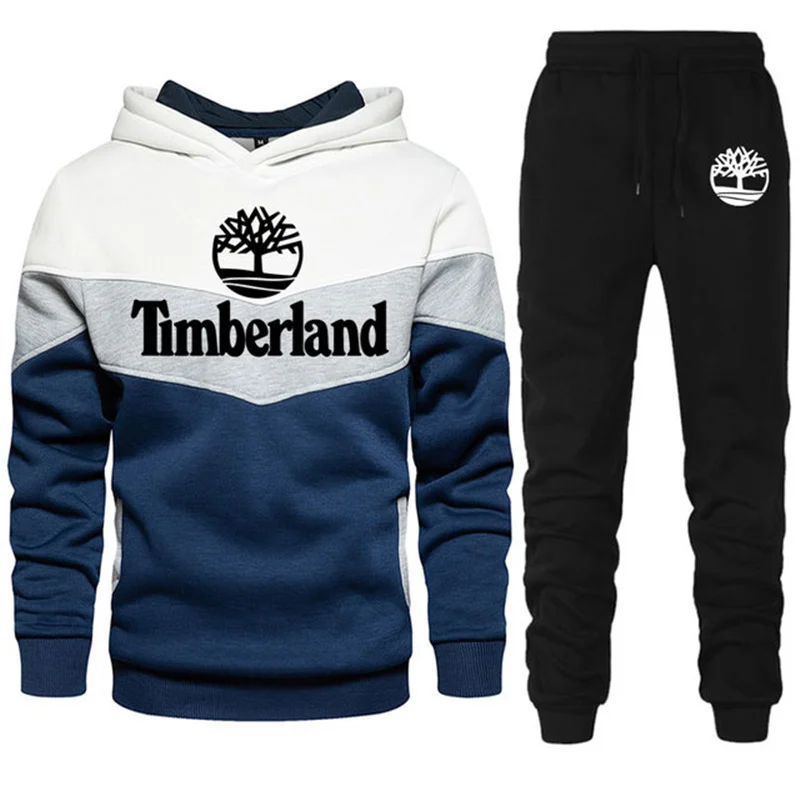 

Зимний комплект Timberland 2022, мужская спортивная одежда, повседневная толстовка, свитшот, брюки, Мужской пуловер, толстовка, модная индивидуаль...