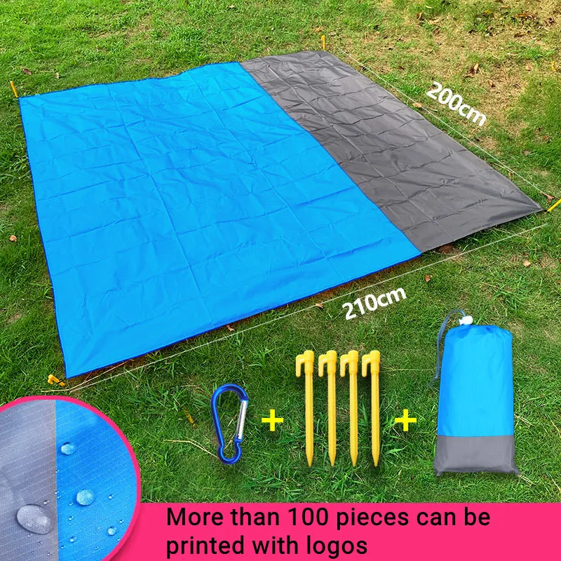 

Portable Pocket Picnic Waterproof Beach Mat Sandproof Blanket Camping Outdoor Picknick Tent Folding Cover For BBQ Hiking