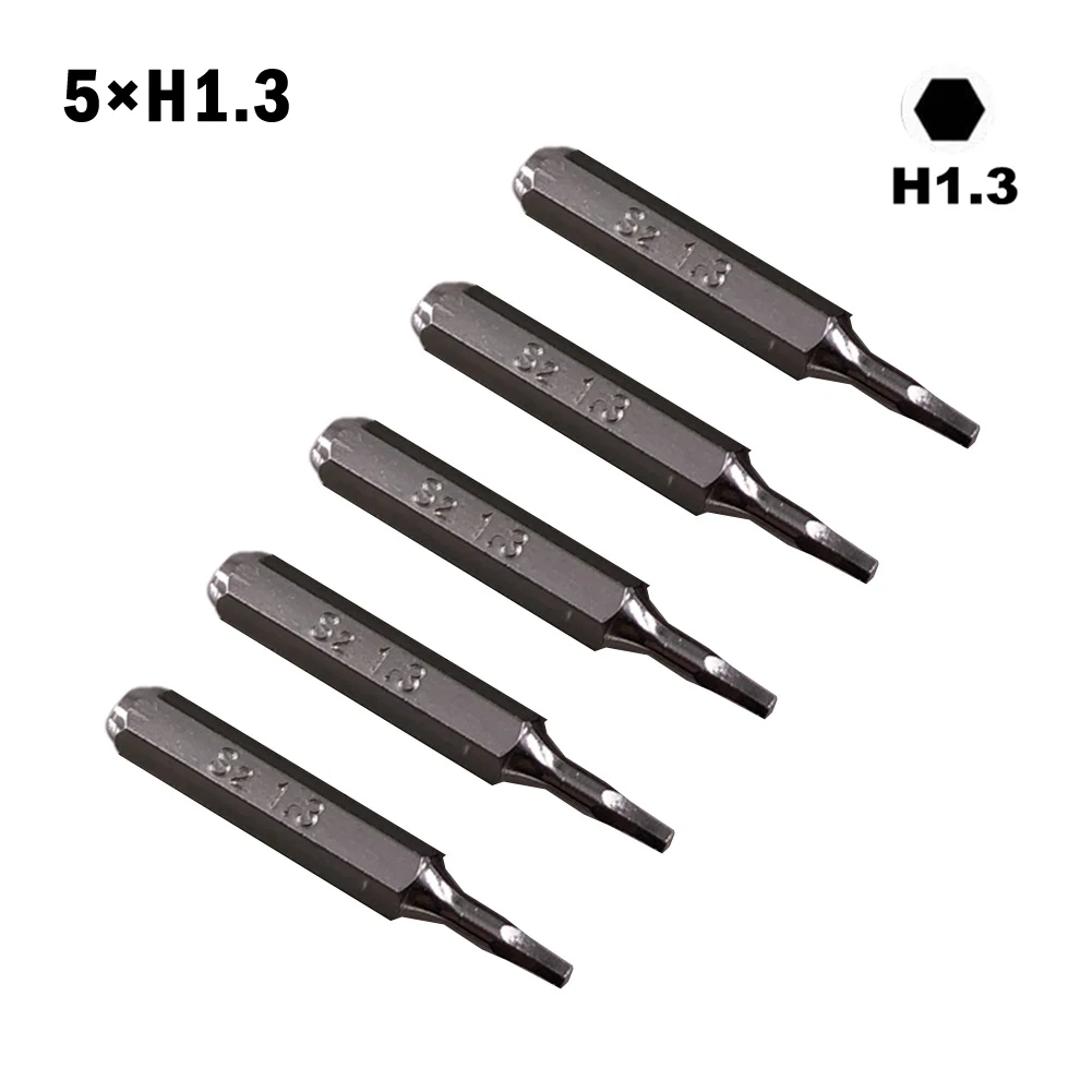 

H4×28mm Small Hex Screwdriver Bits H0.7 H0.9 H1.5 H2 H3 H4 4mm Steel Anti Slip Hex Screw Equipment Electric Power