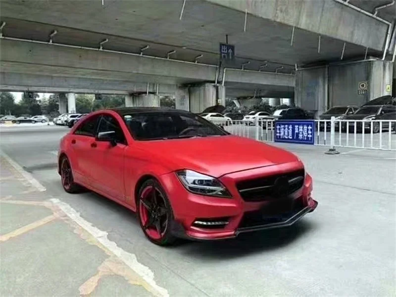 Vorstein стиль углеродное волокно передняя губа для 2012-2013 MERCEDES BENZ Cls-Class W218 AMG Cls63