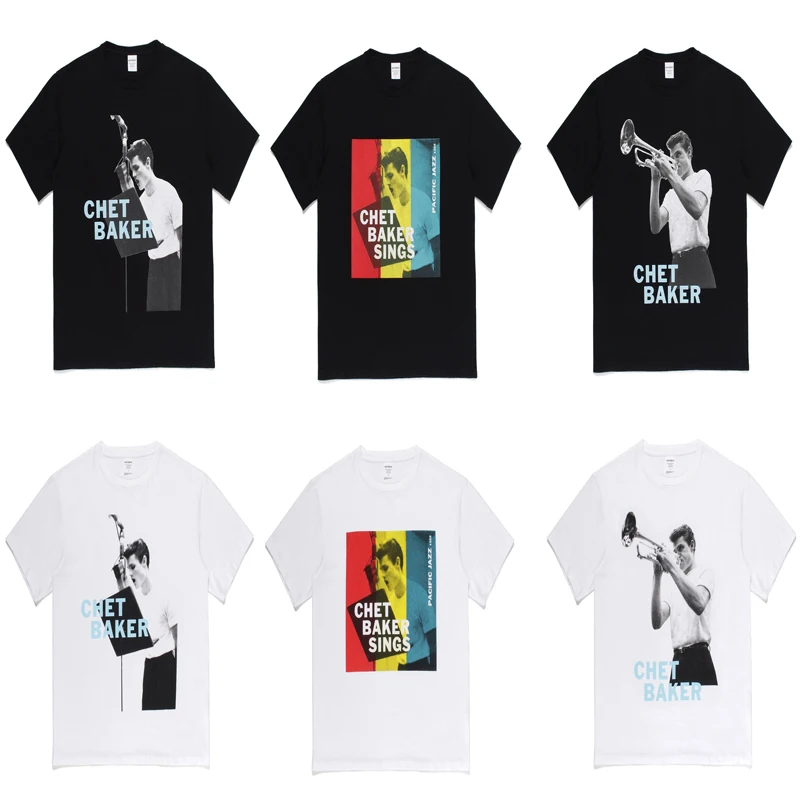 

Streetwear WACKO MARIA T Shirt Singer Playing Printing Tee Men Women High Street Casual WACKO MARIA T-Shirt