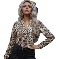 2022 new ladies fashion high quality autumn and winter womens fashion autumn and winter leopard print casual shirt women