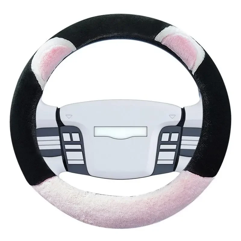 

Steering Wheel Cover Delicate And Thick Car Wheel Cover With Cute Design Heat-resistant Ufluffy Touch Steering