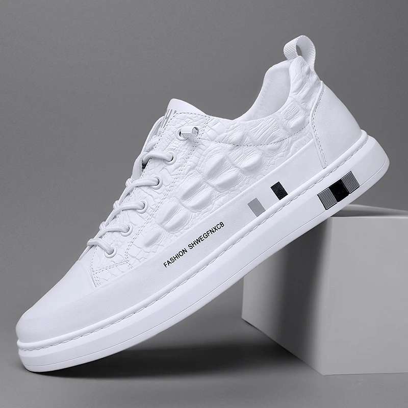 

Damyuan Men‘s Sneakers Fashion 2023 Lace Up Platform Vulcanized Shoes Casual Shoes Street Shoes White Black Male Tenis Masculino