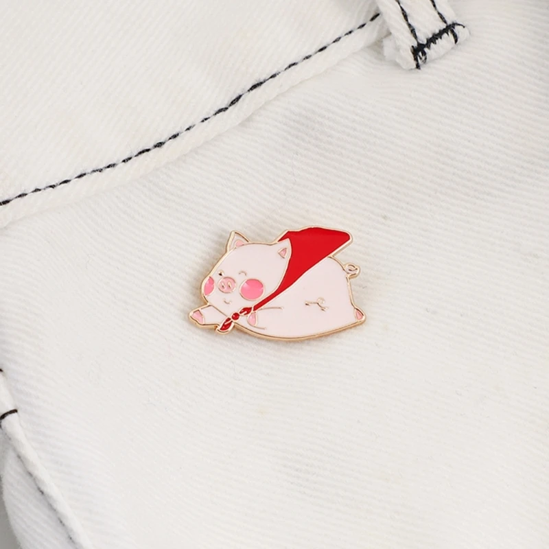 Модная брошь в виде летающей свиньи значки с изображением животных подарок для