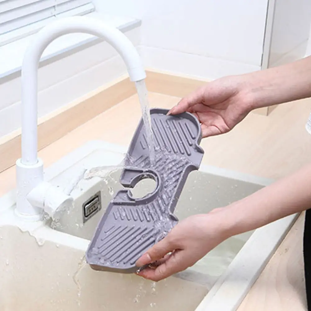 Коврик для раковины многоразовый прочный Безопасный в использовании удобный