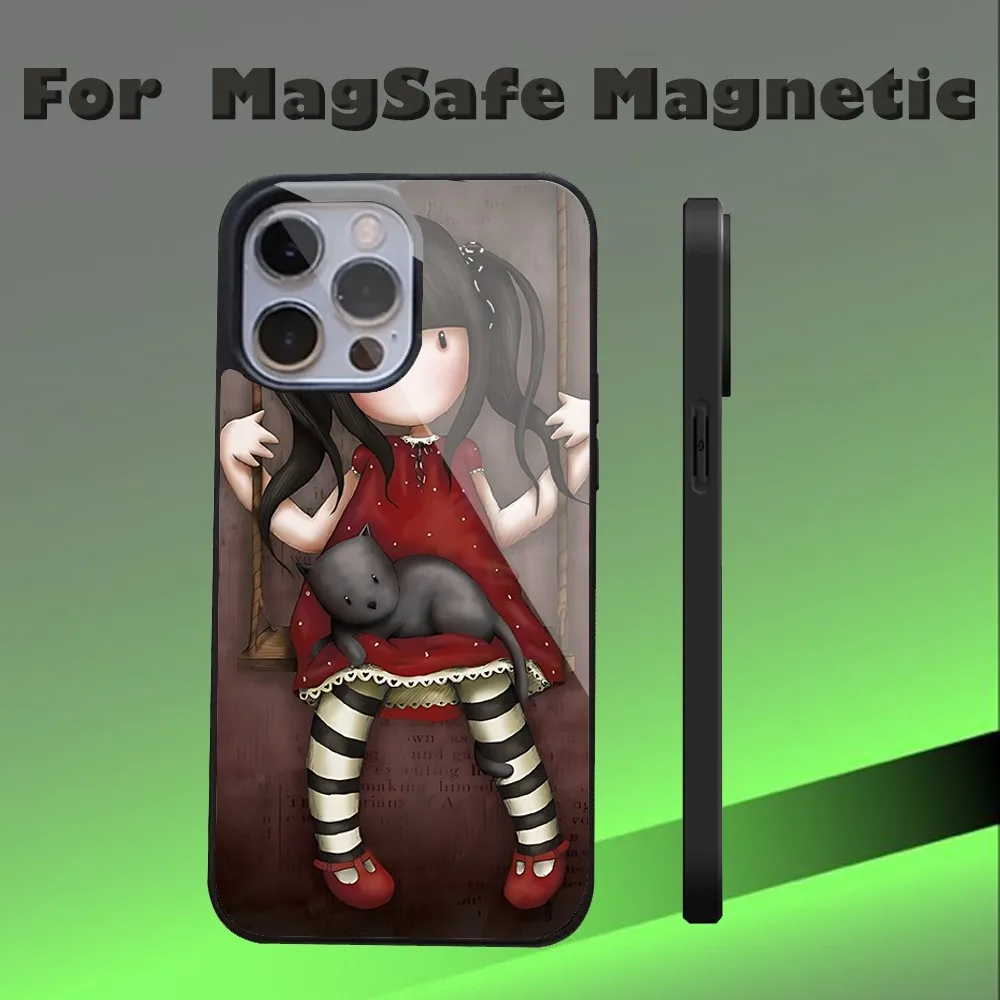 Прекрасный чехол для телефона Santoro Gorjuss IPhone 16 15 14 13 Pro Max 11 12 Mini Alex Mirror Magsafe