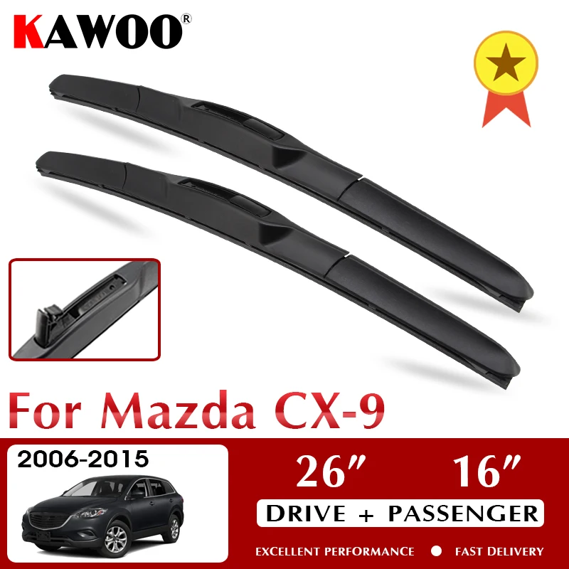 

KAWOO щетка стеклоочистителя для автомобиля 26 "+ 16" для Mazda CX-9 2006-2015 лобовое стекло аксессуары для переднего окна LHD RHD