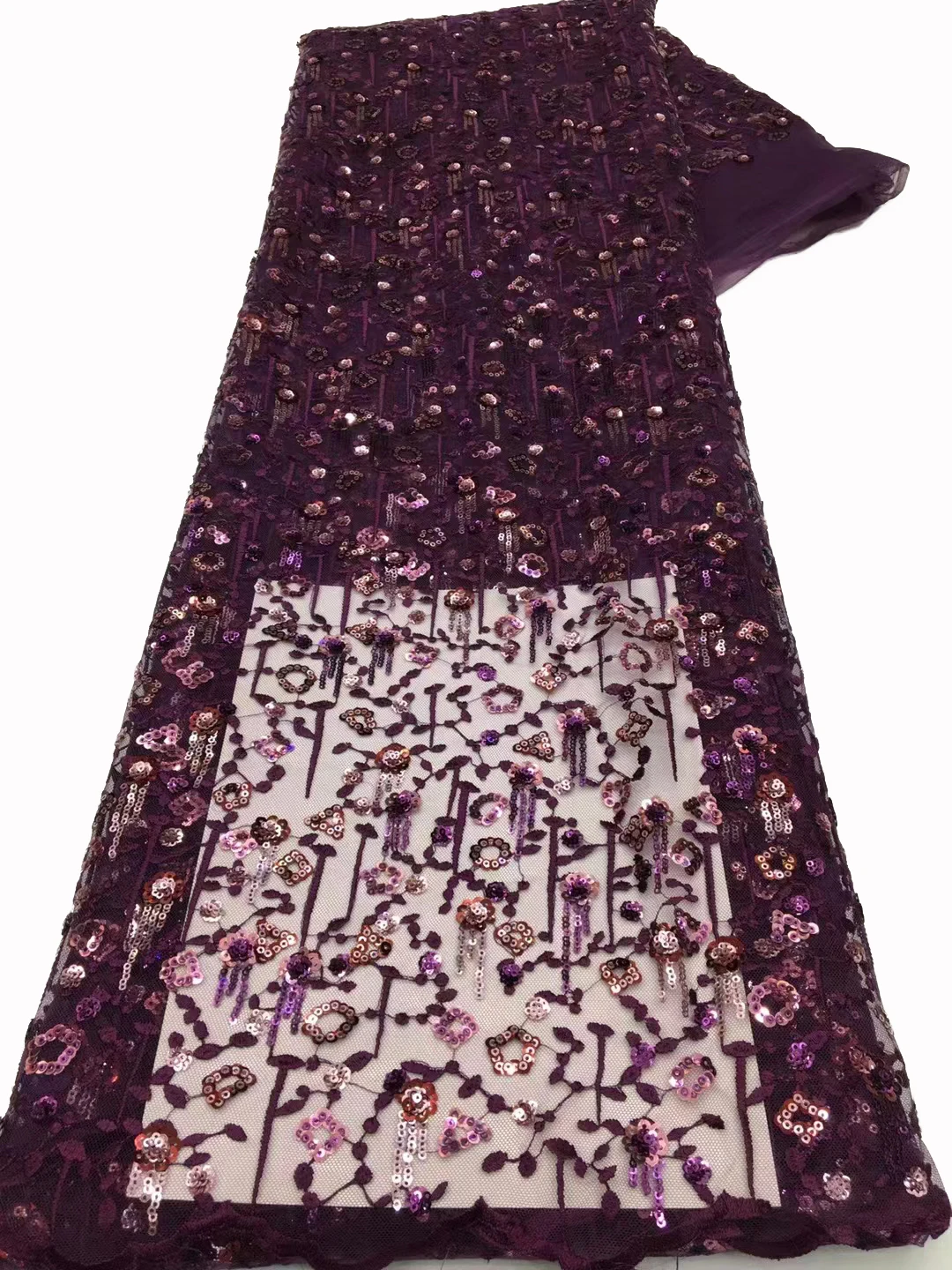 Новая Тюлевая кружевная ткань с блестками и алмазной вышивкой Африканское