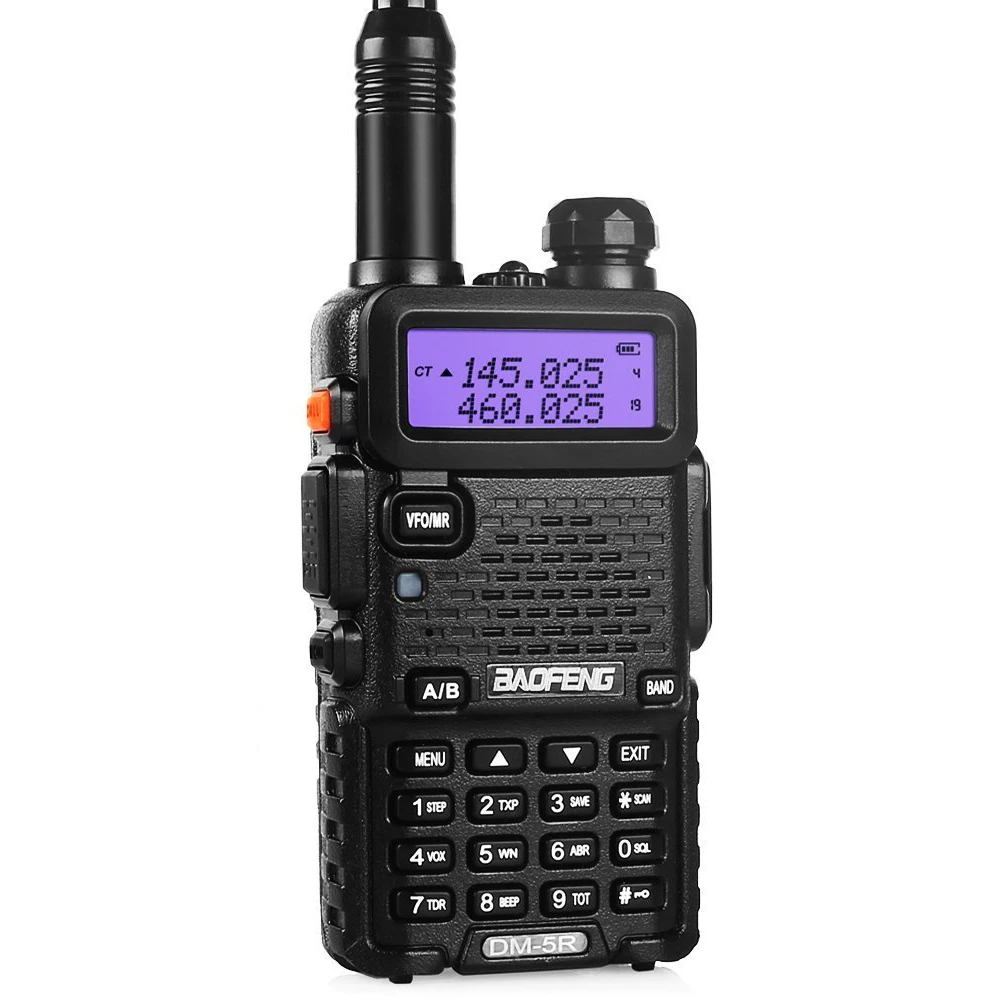 

DM-5R Dual Band DMR V/UHF Two Way Radio Walkie Talkie VHF Radio Adjustable 128 Groups LCD Intercoms Kits