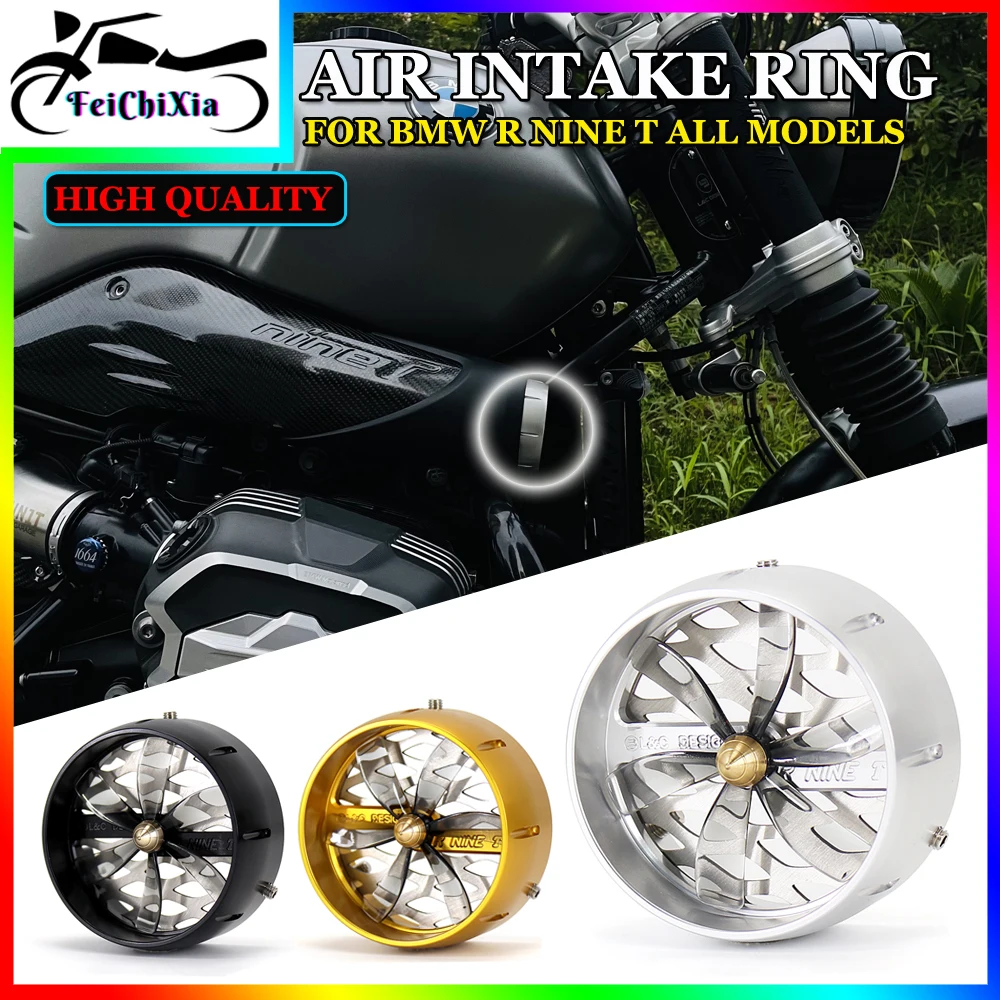 

Motorcycle Intake Fan Propeller Intake Cap Aluminum Air Intake Cover For BMW RNINET R NINE T R9T Pure Urban R NINET Racer