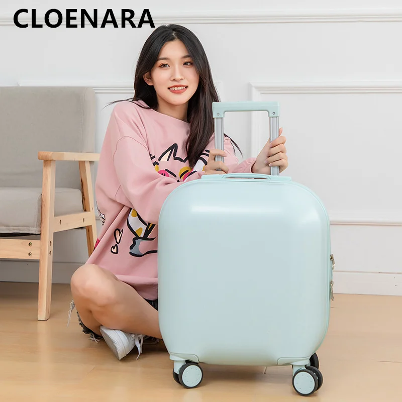 COLENARA  Luggage High Quality Ladies Small Lightweight Trolley Case Students Portable Silent Universal Wheel Rolling Suitcase