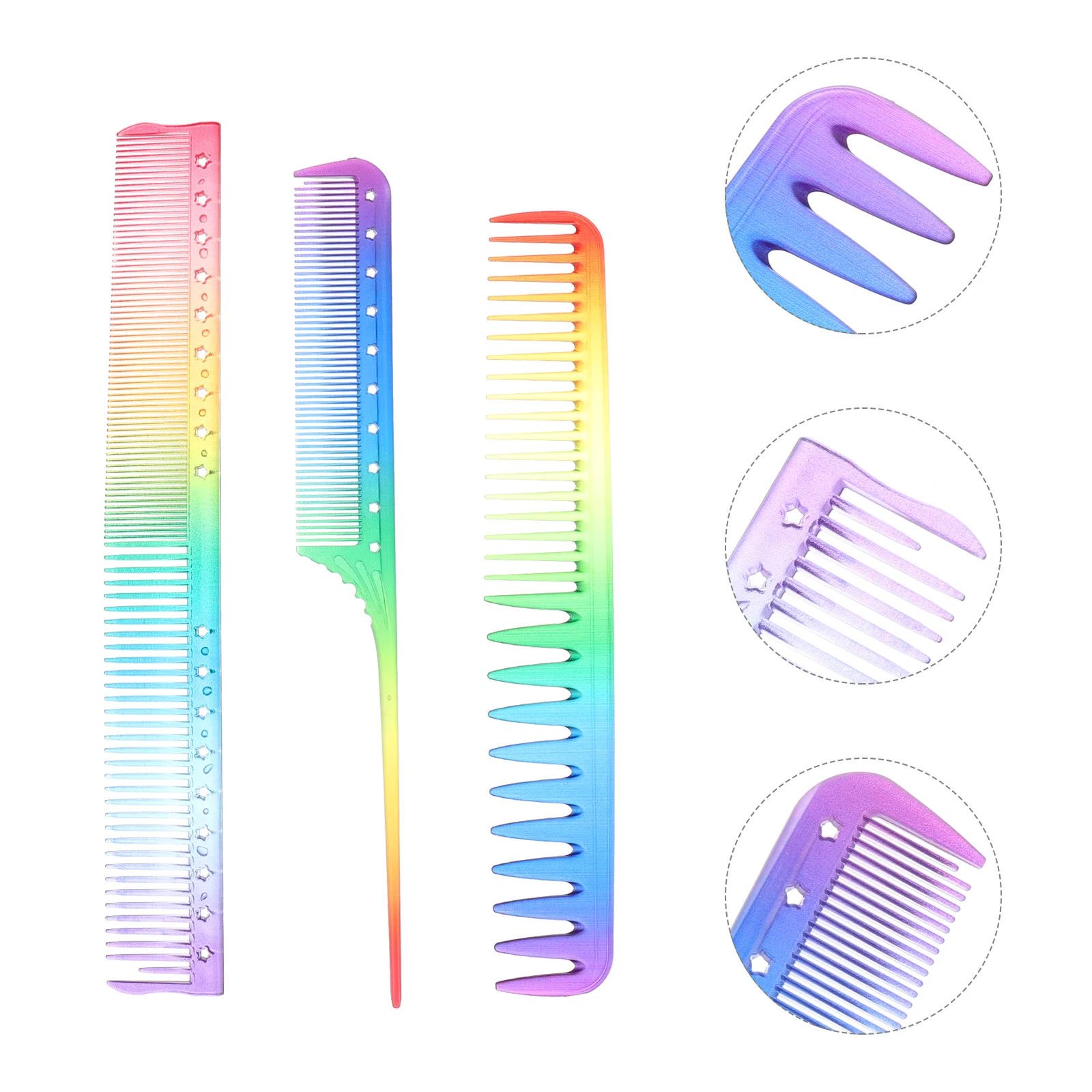 

3pcs Hairdressing Combs, Anti Static Hair Combs Fine Hair Comb Hair Styling Tools for Home Barber Salon