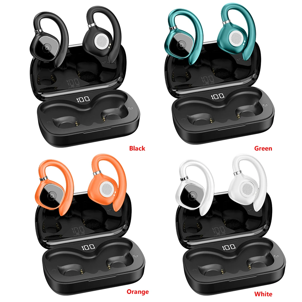 Беспроводные наушники Bluetooth 5 3 спортивные для бега Hi-Fi стерео TWS с открытым ухом и