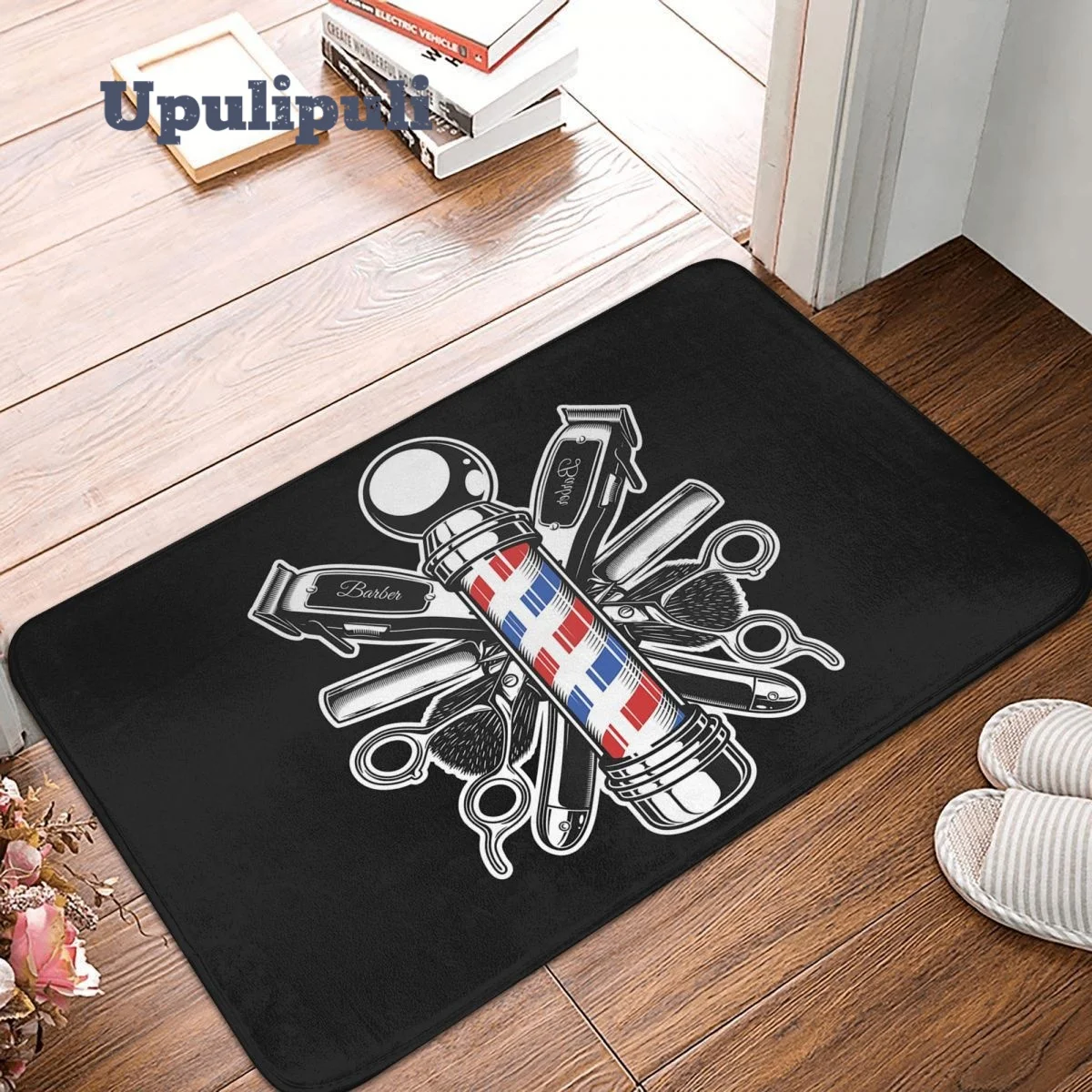 

Винтажный парикмахерский Придверный коврик для парикмахерской Мягкий Коврик Нескользящие Придверные коврики для парикмахерской коврики ...