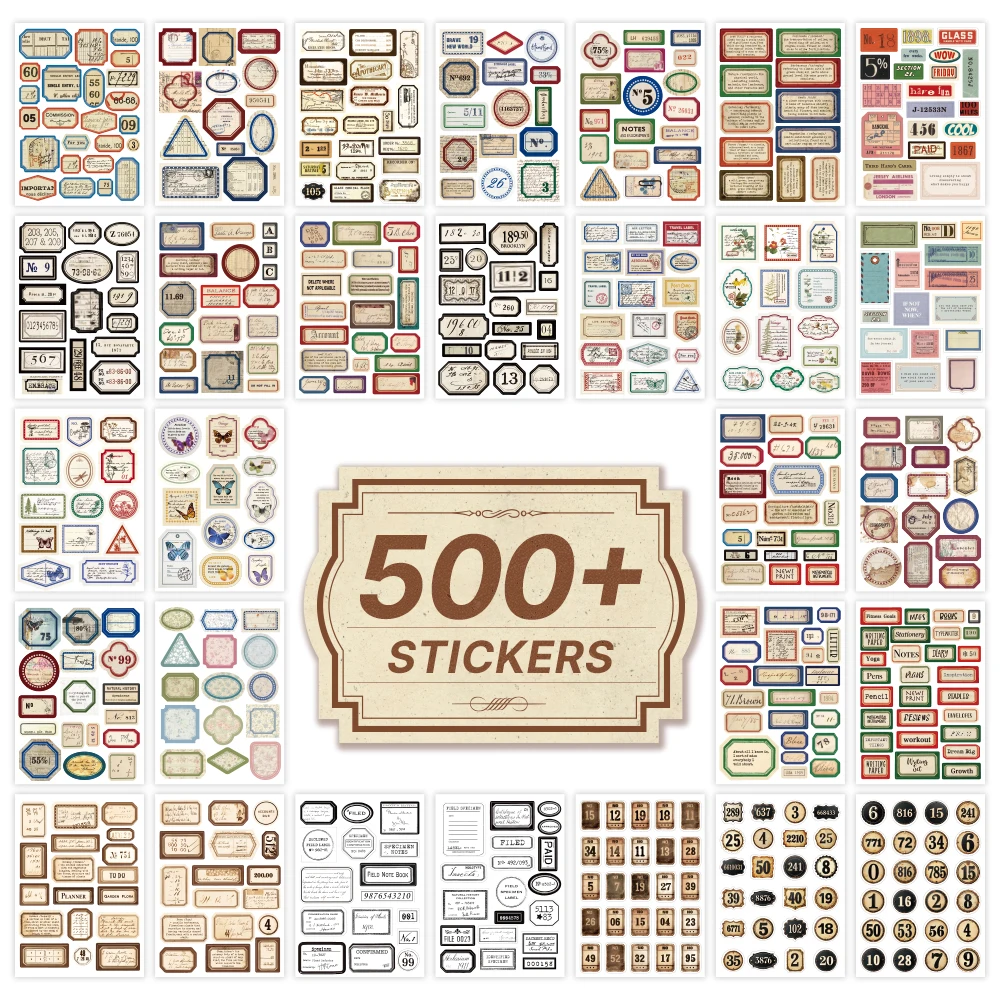 

Винтажные наклейки Imoda