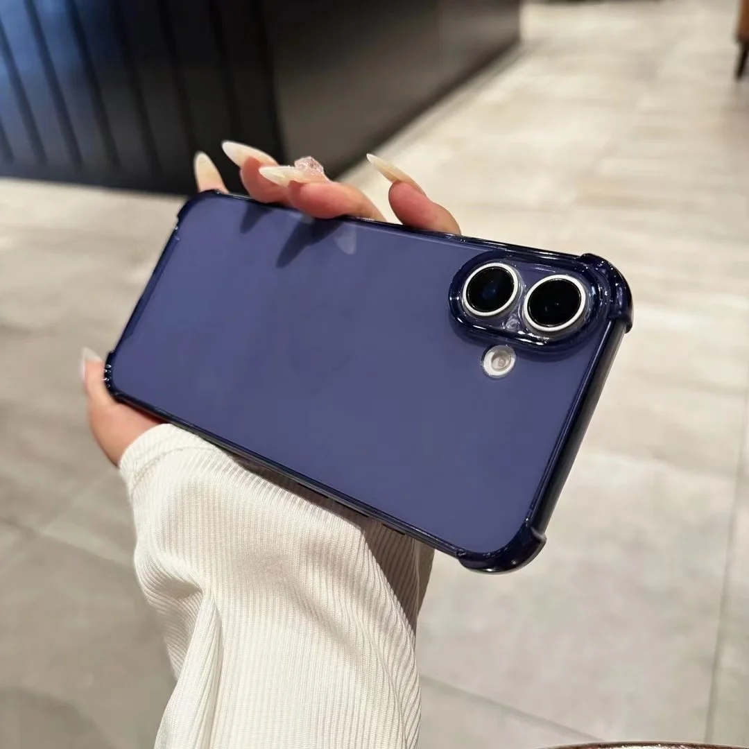 Противоударный прозрачный чехол с подушкой безопасности для iPhone 16 15 14 13 12 11 XSMAX XR