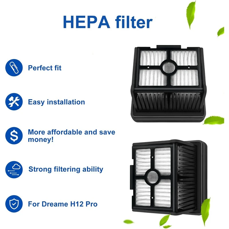 Сменные детали круглая щетка и HEPA фильтр для беспроводного влажного сухого