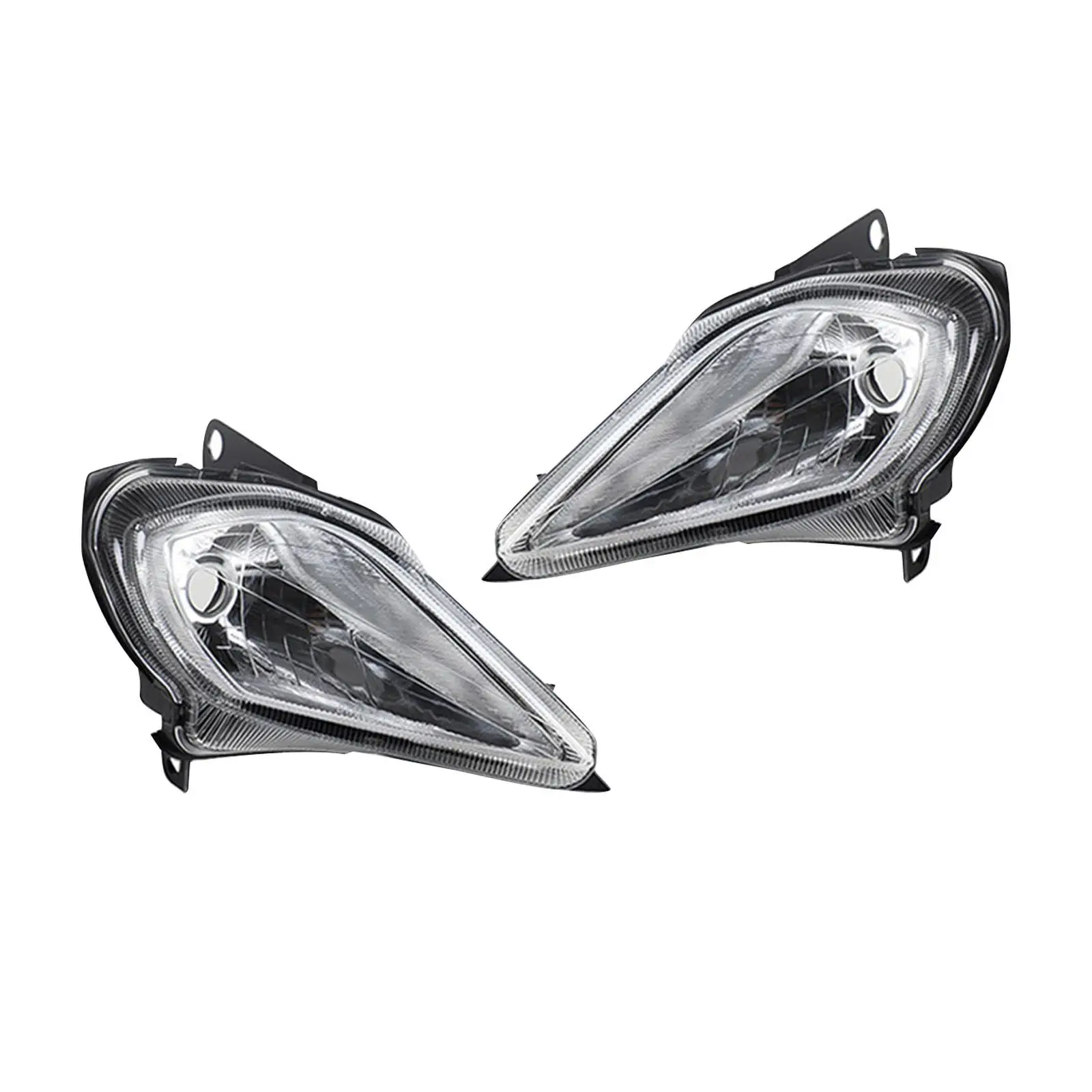 

Left and Right Headlamp Cover Lens Headlight Assembly Upgrade Maintenance Easy Installation Frame Housing for Wolverine 350