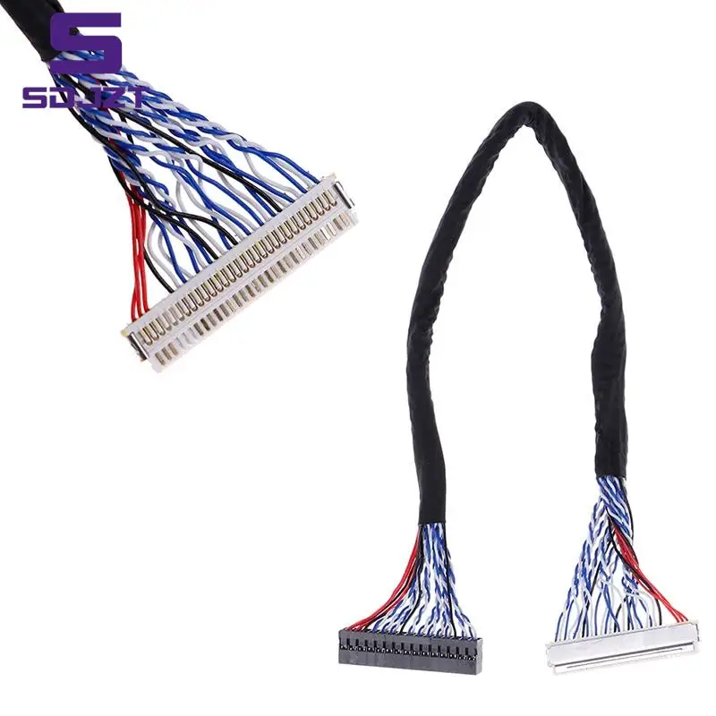 

1 шт. 8 бит LVDS кабель Фиксатор-30 контактов 2ch для 17 19 22 26 дюймов ЖК/фотопанель контроллер 25 см Z17
