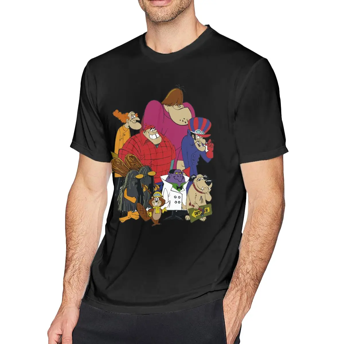 

Character T-Shirts Men Novelty 100% Cotton Tee Shirt Crew Neck Short Sleeve T Shirt New Arrival Clothing