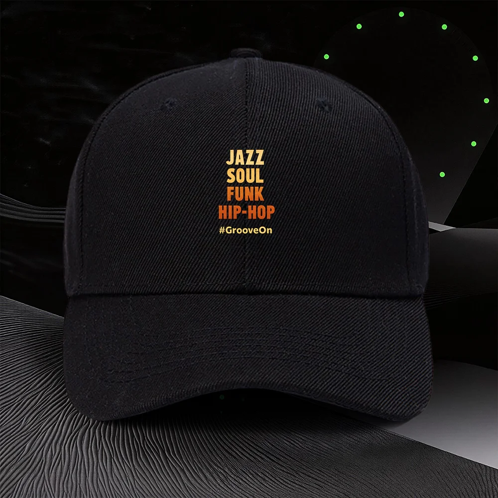 Фото Бейсболка с принтом JAZZ SOUL HIP-HOP, регулируемая, в спортивном стиле для мужчин и женщин, идеальный подарок для музыкальных фестивалей, Conce №1