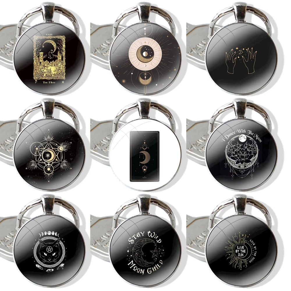 Дизайнерский стеклянный брелок Cabohcon диаметром 25 мм для ключей ювелирное изделие