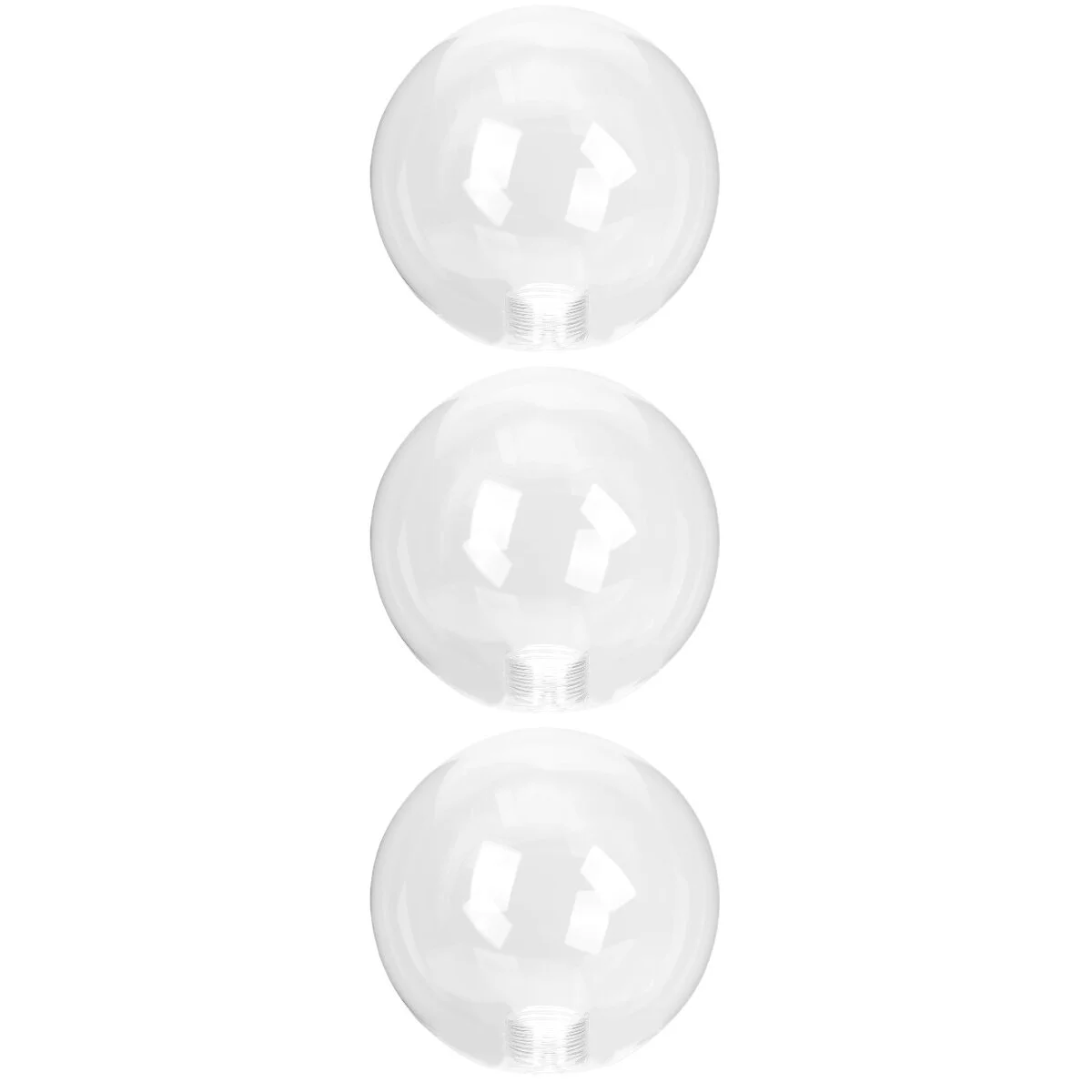 

3 Pack Small Lamp Shades Table Lamps Lampshade Light Cover Bulb Pendant Transparent Glass Globe
