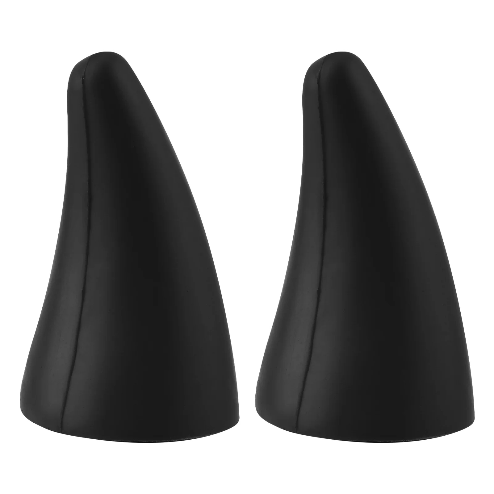 

2 Pcs Ornaments Elasticity Horns Stickers Bumper Anti Collision Device Moulding Trim Plastic Car Styling Protector Cute