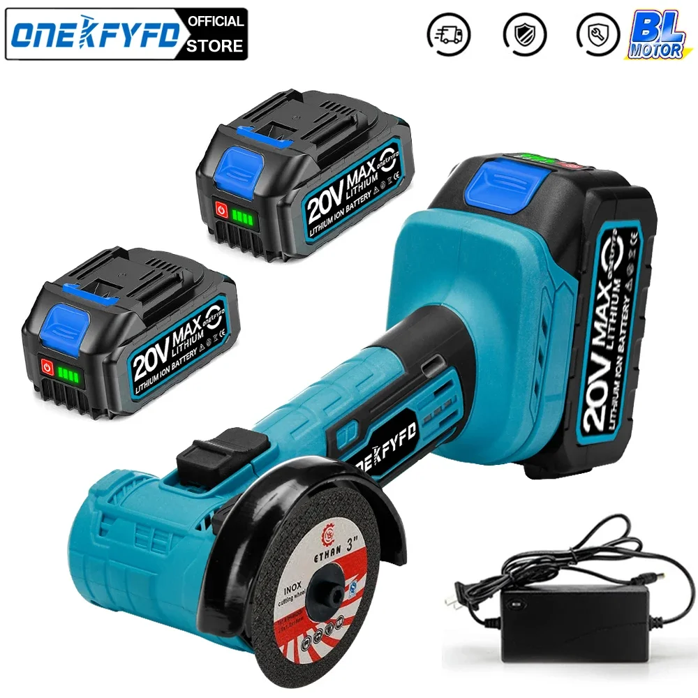 Бесщеточная мини-3-дюймовая угловая шлифовальная машина 76 мм полировальный