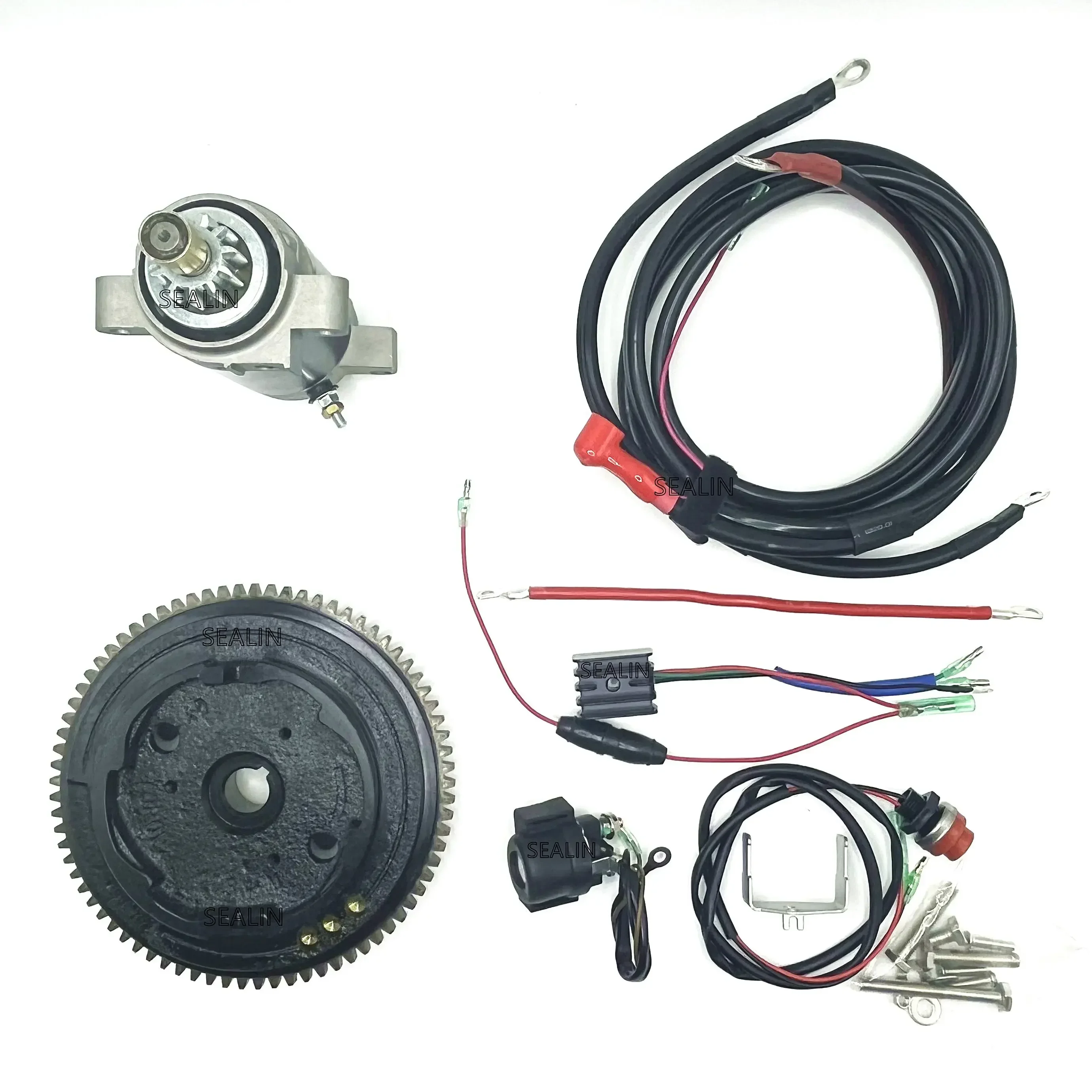 Для YAMAHA F15 15HP 4-тактный 6AGK комплект маховика с электрическим пусковым двигателем