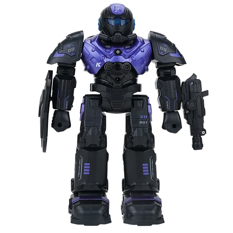 

R20 Remote Control Robocop 2.4G Wireless Remote Control Programming Robot with Sound and Light Children's Toys
