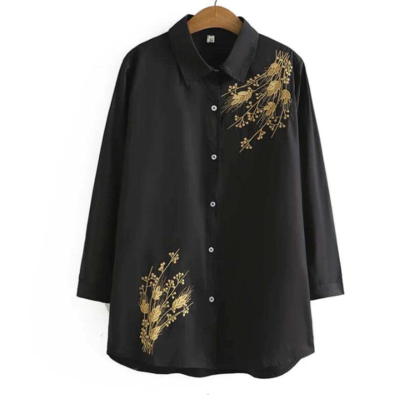 Красивая Женская рубашка большого размера для женщин на весну 2023 облегающая