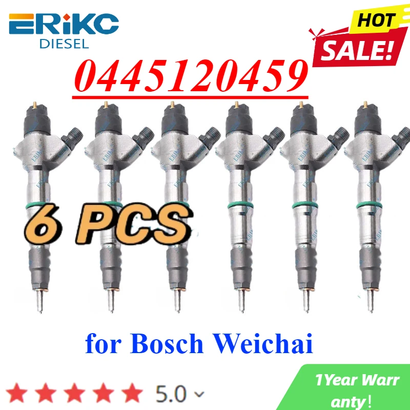 6ПК 0445120459 Топливная форсунка CR высокого давления 0 445 120 459 Einen 0445 для Bosch Weichai