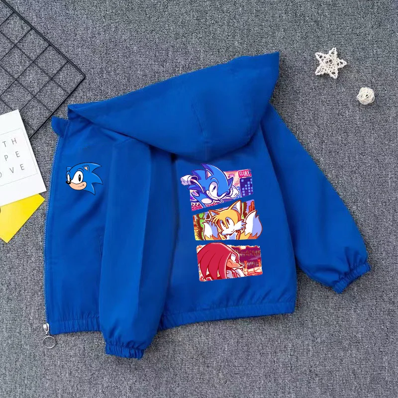 Детская весенняя куртка Sonics для мальчиков и девочек тонкая одежда удобные пальто