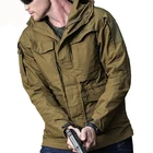 Мужская непродуваемая ветровка, водонепроницаемая, непродуваемая, походная куртка, армейская одежда M65, Осень-зима