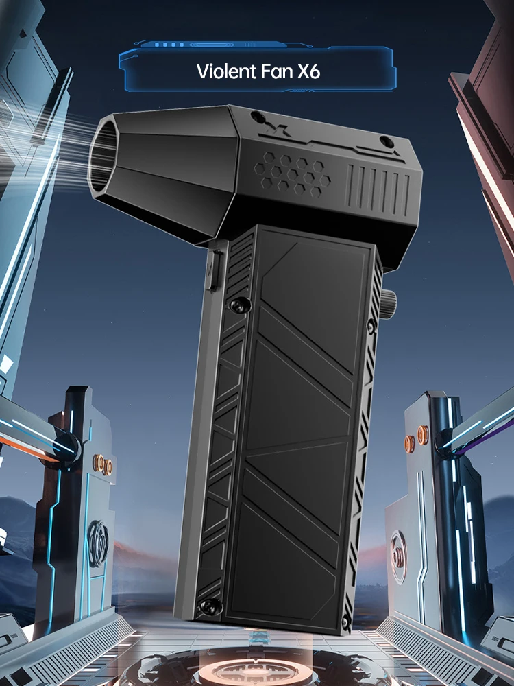 X6 Violent Fan 140000 Мощный воздуходувка в минуту пылесос зарядка типа C сильный ветер 53