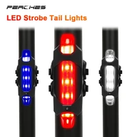 bicycle light waterproof rear tail light led usb rechargeable mountain bike cycling light taillamp safety warning light