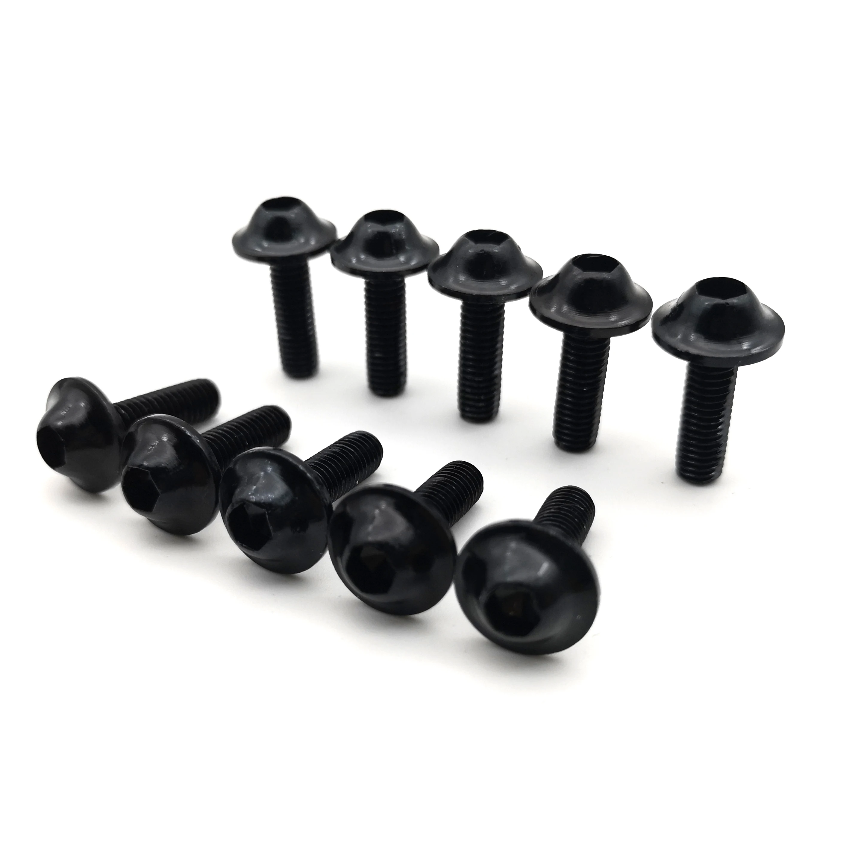 

10 шт. m6 x 20 мм черный красный синий золотой анодированный алюминиевый обтекатель болты Болт мотоцикла винтов