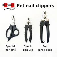 professional pet nail clipper with safety guard stainless steel scissors cat dog for claw care grooming supplies size fits all