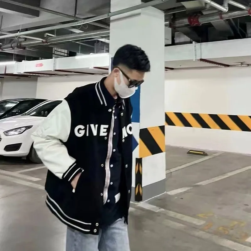 Luxury Designer Men's Jackets Warm Coats Patchwork Parka Autumn Casual Loose Parka Baseball Uniforms Branded Outerwear