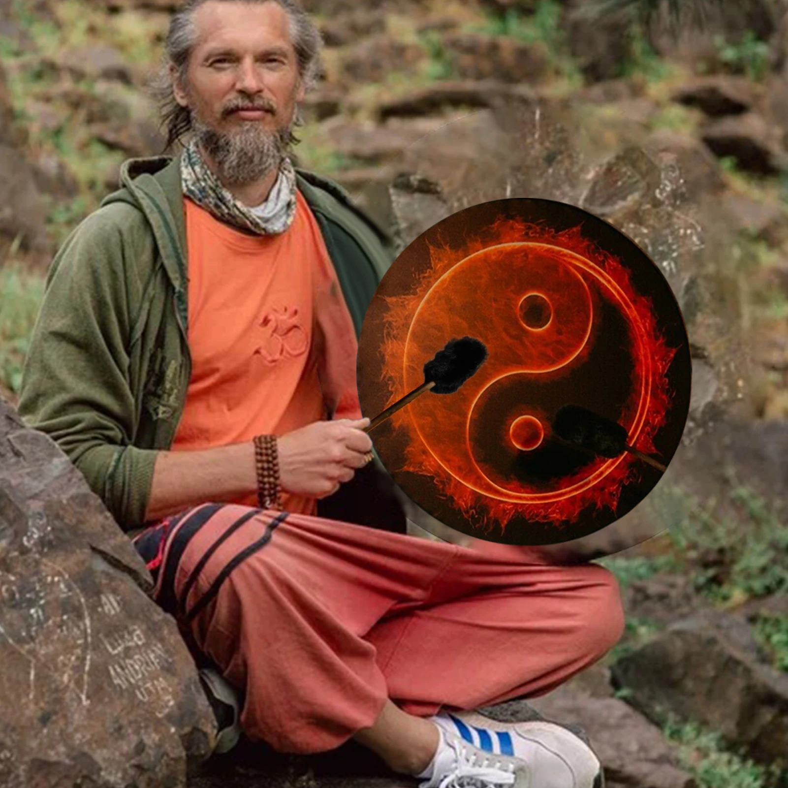 

Shaman Drum Handmade Shamanic Drum With Drum Stick Spiritual Bass Drum With Drum Stick Symbol Of Siberian Drum Spiritual Music