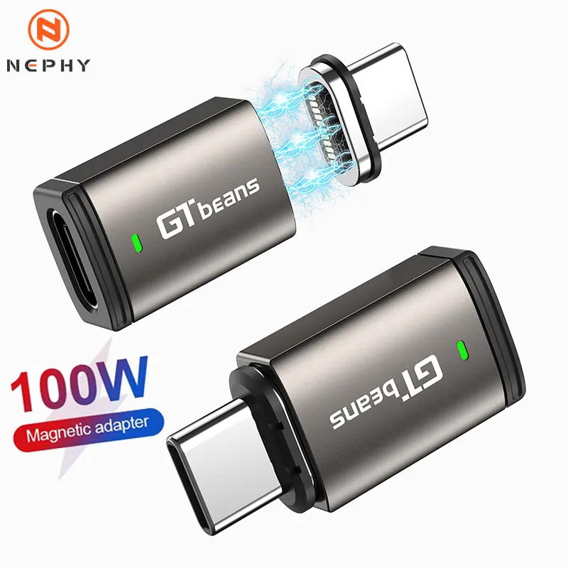 Адаптер OTG с USB C на Type магнитный 100 Вт